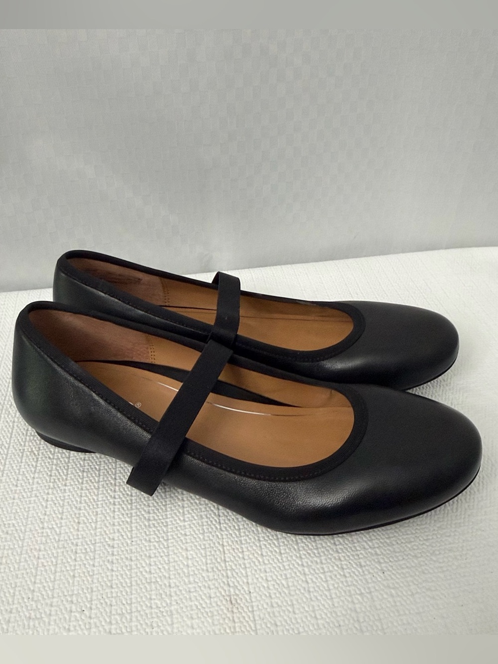 Vionic Joseline Slip On Mary Janes Size 8.5 Black Leather Flats Orthopedic